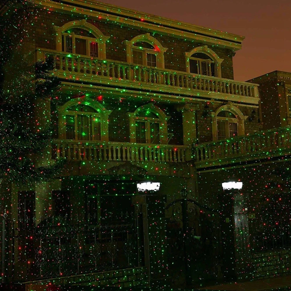 Уличный Рождественский лазерный проектор звездного неба, душевой светильник, водонепроницаемый светодиодный ландшафтный светильник для сцены и сада, вечерние лампы с пультом дистанционного управления