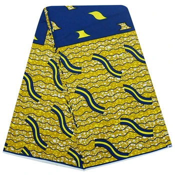 

Ankara fabric African real wax print pure cotton batik tissues Nigerian party dress veritable real wax