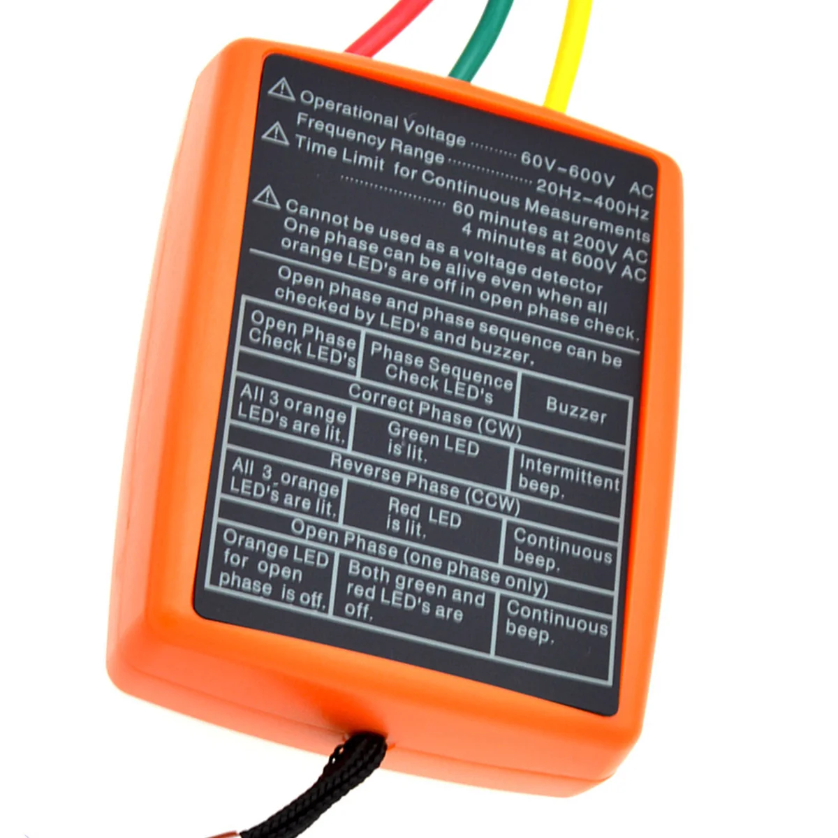 3 фазы Последовательность вращаемое измерительное устройство индикатор