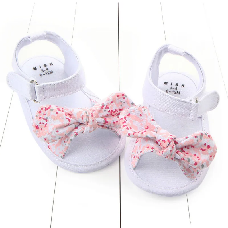 

0-1 Years Old Baby Sandal Non-slip Summer New Female Toddler Shoes Baby Bow Sandals Toddler Shoe Babys Girl Shoe Kid Casual Girl