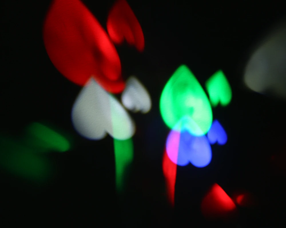 LED Stage Light Multicolor Magic Ball Disco DJ Projection Lamp with 4PCS Switchable Pattern Lens