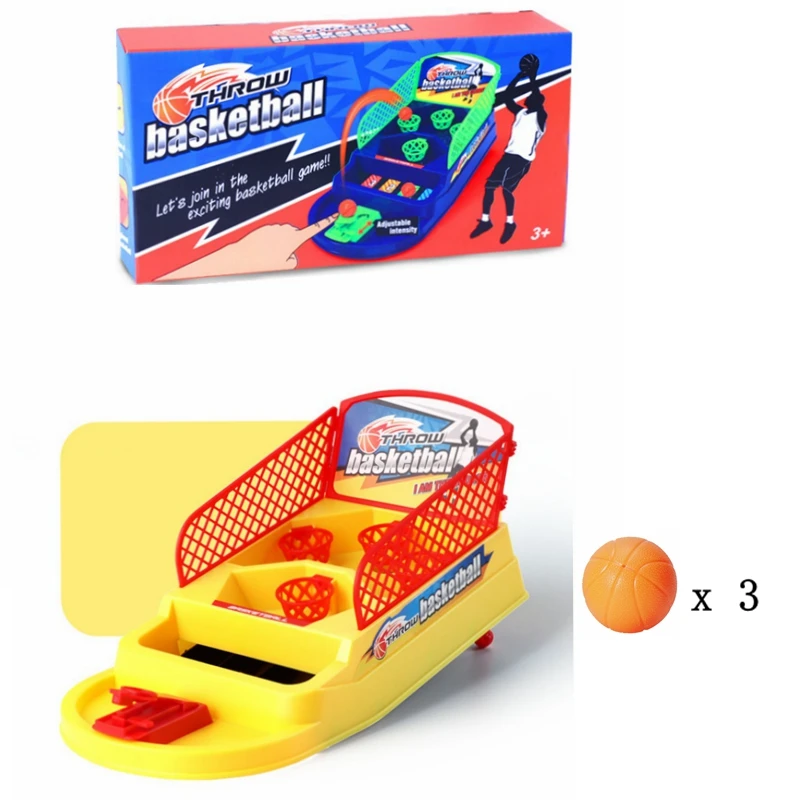 Ulikey Mini Basketball de Table Jeux de Tir de Bureau Finger Basketball Jeu  de Table de Basket en Plastique Jouets de Fête Idéal pour Les Enfants 