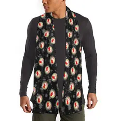 New Christmas Elements Child Adult School Cosplay Scarf Tie Luxury Elk Pattern Printing Woman Winter Scarf Headband Custom DIY