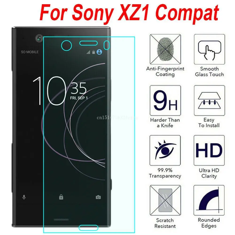 Закаленное стекло для Sony Xperia 1 XZ4 XZ3 X XZ1 Compact XA1 XA Ultra XZ XZS XZ2 Premium 2 шт.|Защитные стёкла и