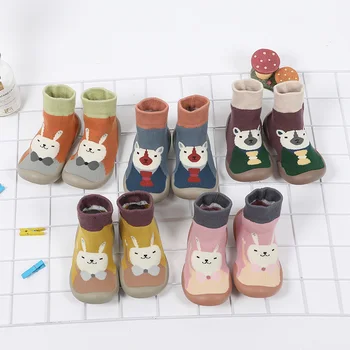 

Baby Girl Boy Toddler Anti-slip Warm Slippers Socks Cotton Shoes for Winter Home YJS99