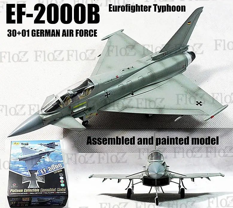 

EF2000 B Eurofighter Typhoon GERMAN AIR FORCE 1/72 plane finished Easy model