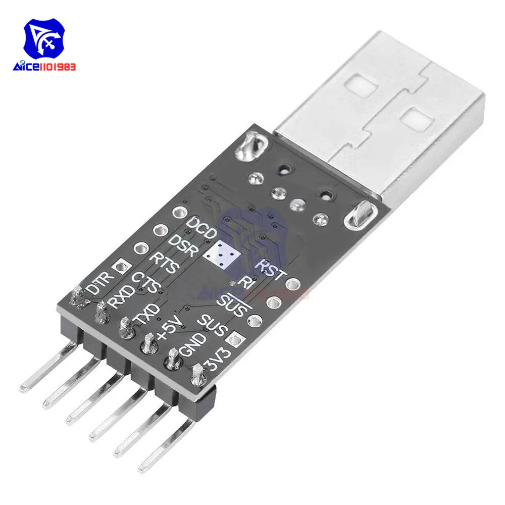 Модуль diymore CP2102 с USB 2 0 на TTL UART 6 контактный последовательный преобразователь