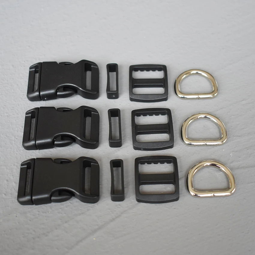 

Пластиковая пряжка для ремня, комплект из 20 предметов 15 мм, серебристая застежка для регулирующего мешка, ошейника для собаки, аксессуаров ручной работы для шитья