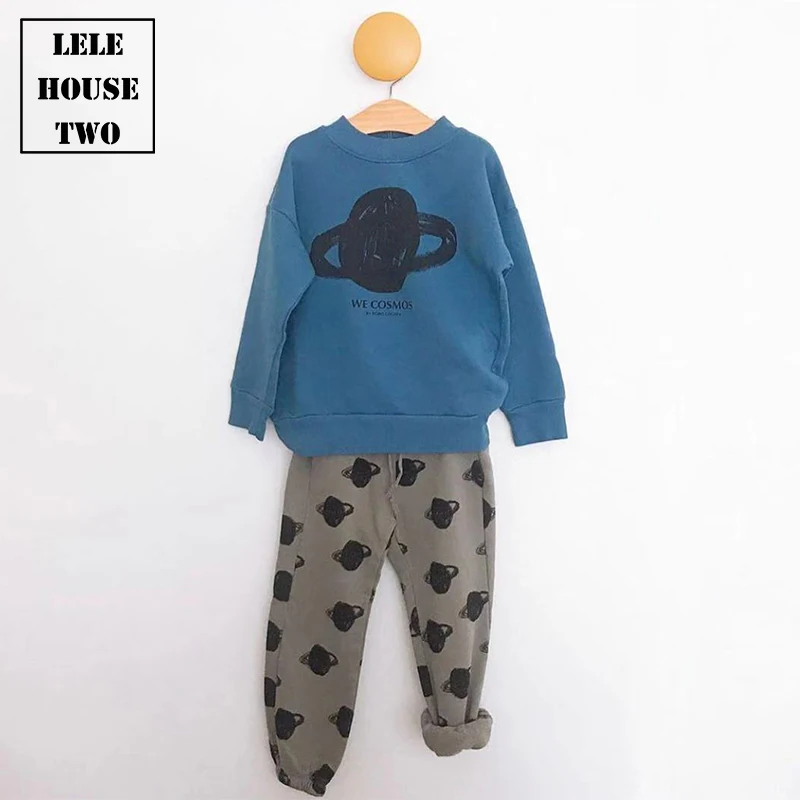 Предпродажа bbc tao/ г., осенние толстовки для маленьких мальчиков свитер для маленьких девочек Одежда для мальчиков с героями мультфильмов детские топы и штаны для девочек