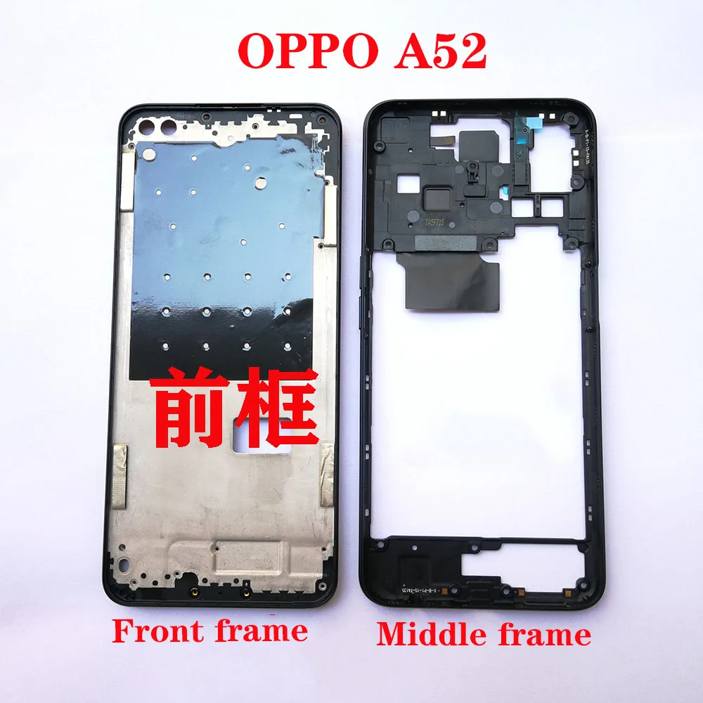 

Original Middle Housing Frame Cover + LCD Front Display Frame Bezel for OPPO A52 Middle Frame Replacement