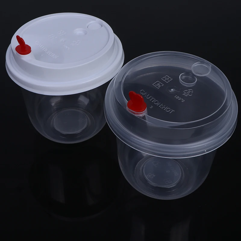 

360ML Cylinder Storage Box Container With Lid Transparent Plastic Organizer Milk Tea Cup For Foam Slime Mud Light Clay Gadgets