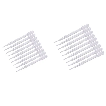 

1000PCS Transparent Pipettes Disposable Safe Plastic Eye Dropper Transfer Graduated Pipettes