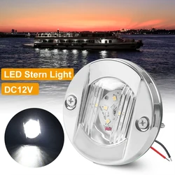 Feu arrière de bateau en acier inoxydable, 12V, LED, blanc froid, signalisation pour Yacht 