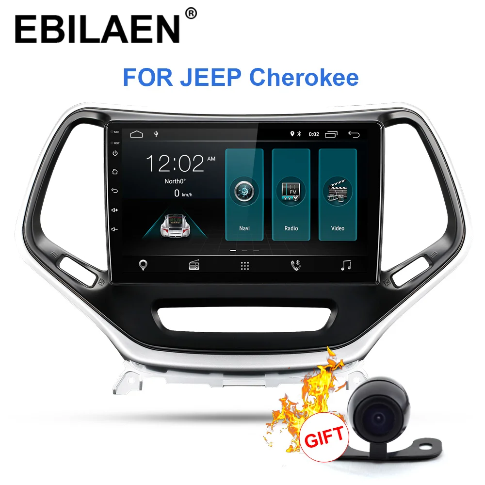 1G RAM 16 ROM Автомобильный Радио мультимедийный плеер для Jeep Cherokee- 2Din Android 9,0 Авторадио gps Навигация стерео автомобильный магнитофон - Цвет: 1G RAM 16 ROM