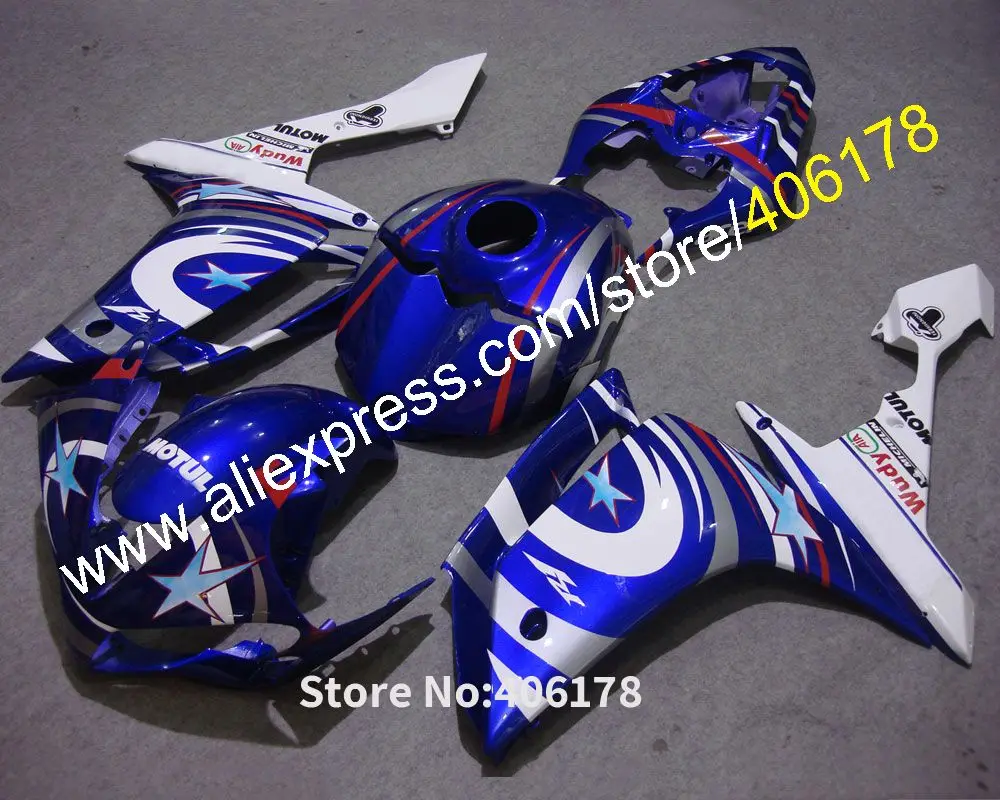 YZF 1000 R1 07 08 ABS Обтекатели для Yamaha 2007 2008 спортивные мотоциклетные синие обтекатели