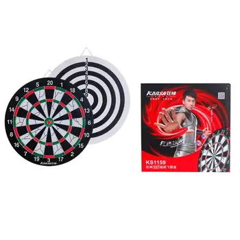 

Darts plate 380mm diameter, 1.27cm thick, equipped with six 16g dart Darts