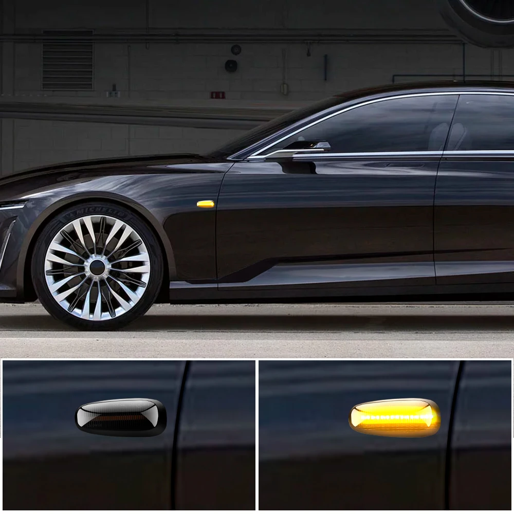 2 шт. Желтый спортивный течет маркер светильник боковые зеркала автомобиля Fender