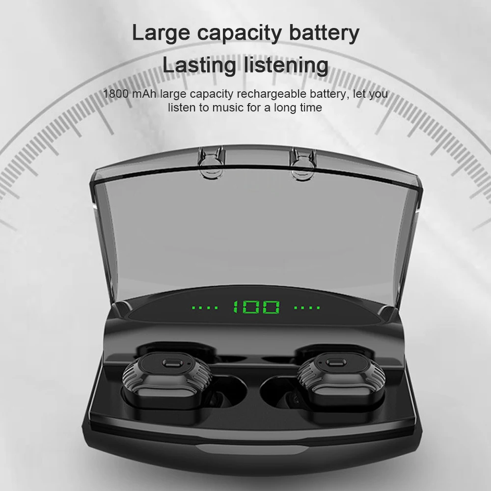 XG20 TWS Wireless Earphone Bluetooth Headphones LED Power Display Mini Sport 8D Stereo Earbuds Headset with 2200mAh Charging Bin