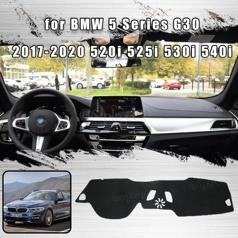 Car Dashboard Avoid Light Pad Instrument Platform Desk Cover Mat Carpets for BMW 5 Series G30 2017-2020 520i 525i 530i 540i | Автомобили и