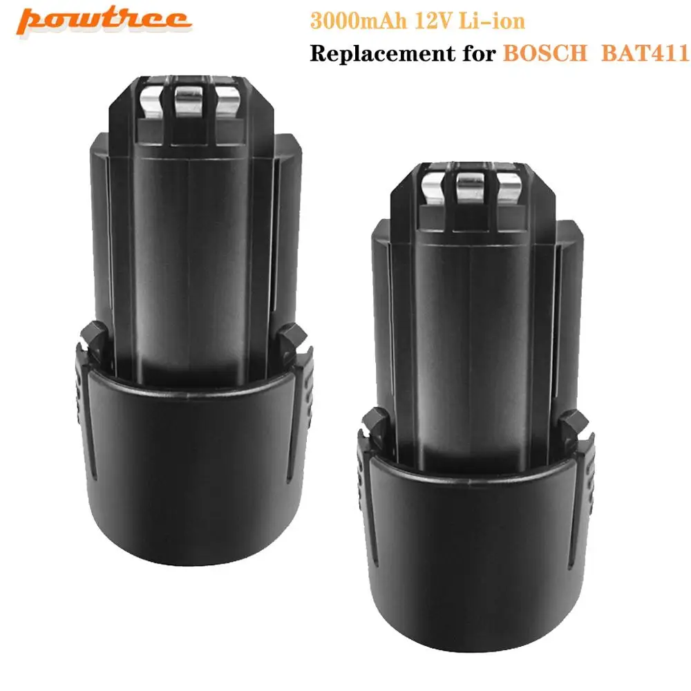 3000 мАч 12 В литий ионный аккумулятор BAT411 для BOSCH BAT412A D 70745GOP BAT413A 2607336013 2607336014 PS20