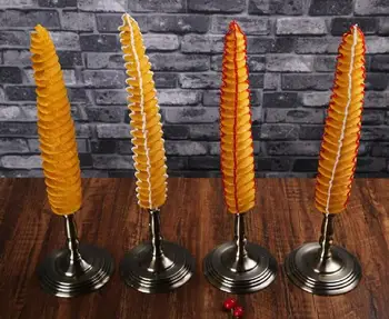 

Simulation spiral potato food potato whirlwind Twist potato tower model fake long potato chips fried tornado food display props