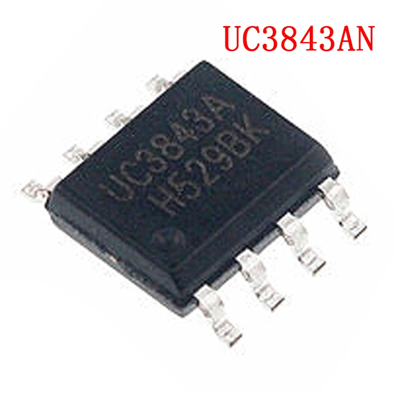 10pcs/lot New UC3843AN UC3843 3843B UC3843A 3843A SOP-8 Switch power supply controller IC | Электронные компоненты и