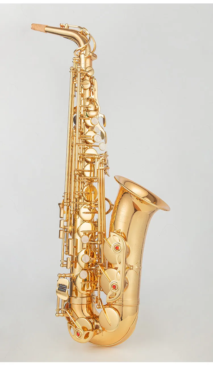 Saxcophone-ゴールドカラーのプロ仕様のアルトサックス,マウスピース