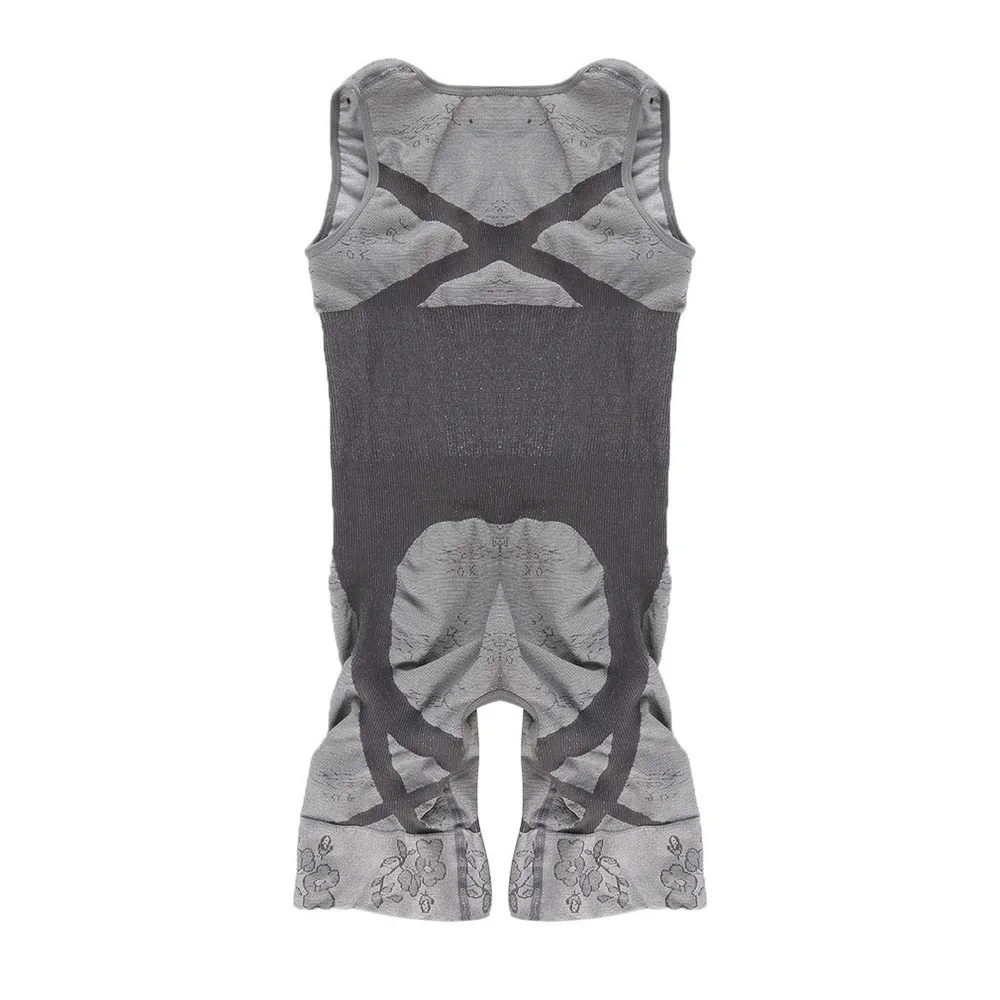 Natural Bamboo Carbon Body Slimming Bodysuit Women's Sculpting Underwear Shapewear Waist Trainer Corsets Waist Cincher - Цвет: L to XL