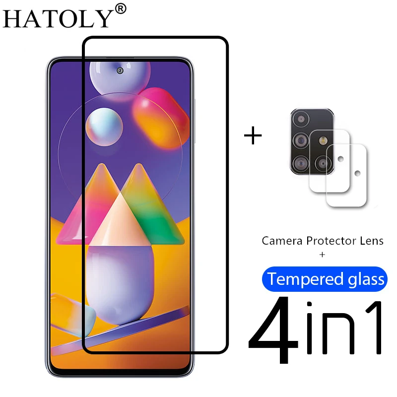 Защитное стекло 4 в 1 для Samsung Galaxy M31S закаленное M11 A11 A31 A21S защита экрана