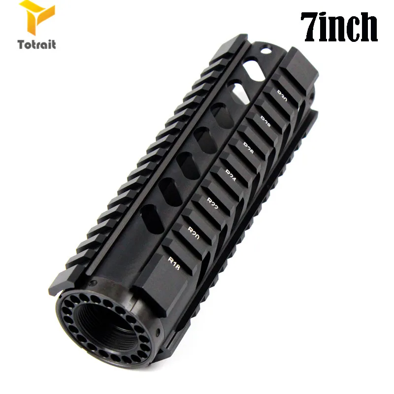 Totrait тактический сверхмощный 4,7, 10,12, 15 дюймов свободный поплавок Quad Rail Handguard.223/5,56 Пикатинни система для AR-15 M16 M4