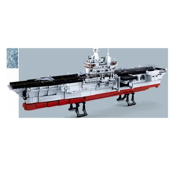 

Navy Battle Ship Aircrafted ruiser Military Submarine Naval Destroyer Warship Model Building Block Toy GIFT children day