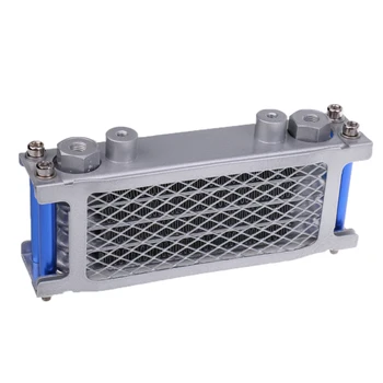 

Sliver New CNC Oil Engine Cooler Radiator Kit Fit For Motorcycle Bike
