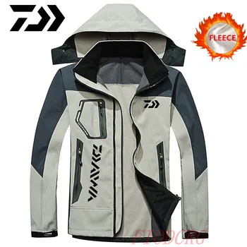 

Daiwa Winter Fishing Jacket Hooded Quick-Dry Anti-mosquito Long Sleeve Cycling Hiking Jackets Daiwa Fleece Fishing Clothing