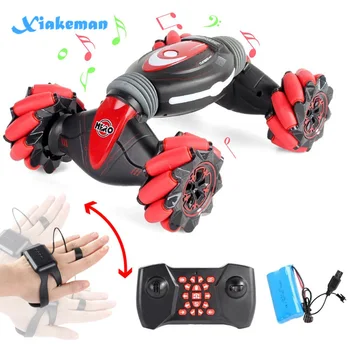 

Remote Car Control Stunt Drift Twisted Car 2.4G Dual Remote Control Watch Induction Double-sided Buggy Toy Gift For Kids