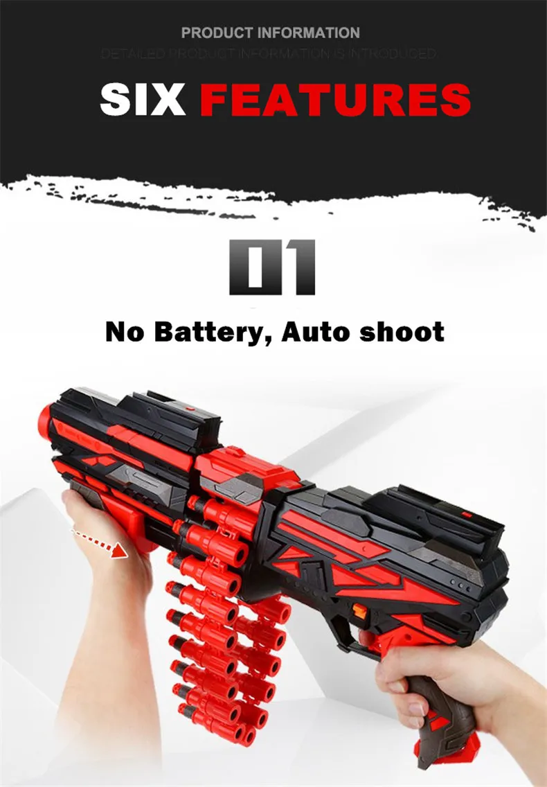 Новая цепь ручной взрыв мягкая пуля пистолет костюм для Nerf пули игрушечный пистолет EVA Дротика бластер игрушка пулемет дети лучший подарок Рождество