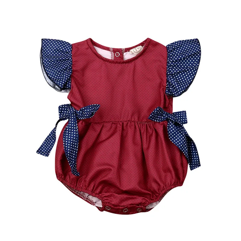 

Summer Rompe Kids Summer Outfits Wholesale Baby Girl Boutique Outfit Kids Girl Polka Dot Boutique Bubble With Bow