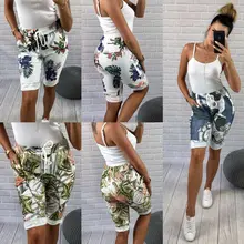 Летние новые стильные женские шорты штаны для йоги с принтом 3 стильные спортивные брюки с высокой талией фитнес стрейч тренажерный зал тренировки байкер