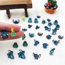 EUPNHY новинка мультфильм Лило и стежка без аллергии серьги гвоздики модные милые пирсинг серьги для женщин Подростка девушки ювелирные изделия