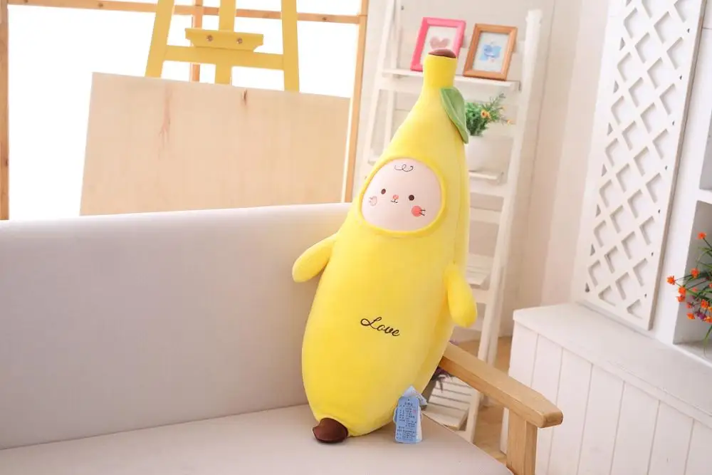 Дропшиппинг новое поступление милые фрукты плюшевая подушка мягкая игрушка банан авокадо еда подушка кукла плюши игрушки для детей