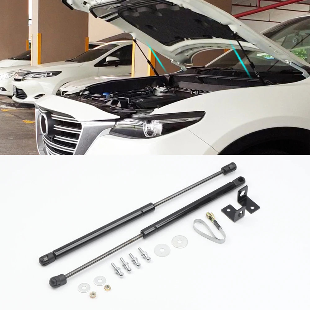 

For Mazda CX-9 2016 2017 2018 2019 Stainless Steel Car Accessories Engine Cover Supporting Hood Strut Rod Hydraulic Hood Poles
