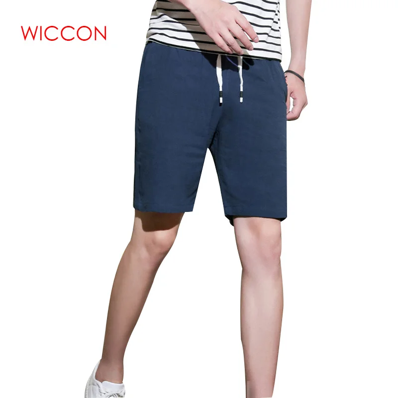 Летние хлопковые шорты, мужские Модные брендовые пляжные шорты, дышащие мужские повседневные шорты, удобные пляжные шорты бермуды