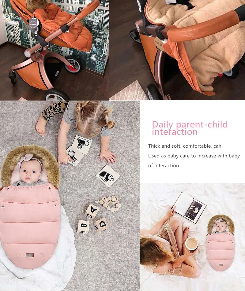 Универсальная муфта для коляски, спальный мешок для младенцев, конверт в коляску, детский спальный мешок, зимний конверт для новорожденных