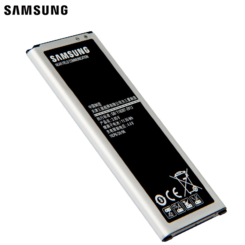 Оригинальная запасная аккумуляторная батарея для Samsung GALAXY NOTE4 N9100 N9106W NOTE 4 N9108V N9109V