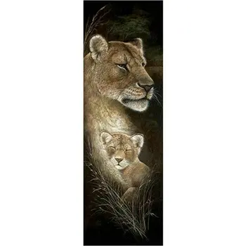 

Lion Mother and Child-Diamond Painting