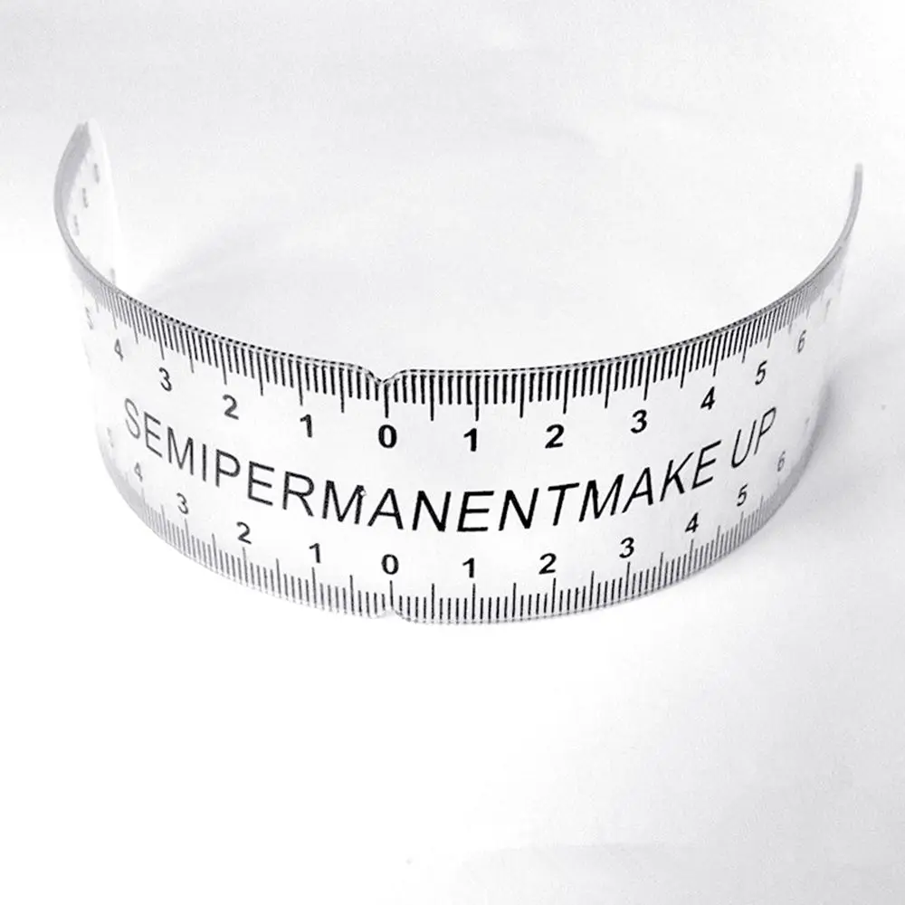 1 шт. многоразовая Полуперманентная линейка для бровей инструмент измерения