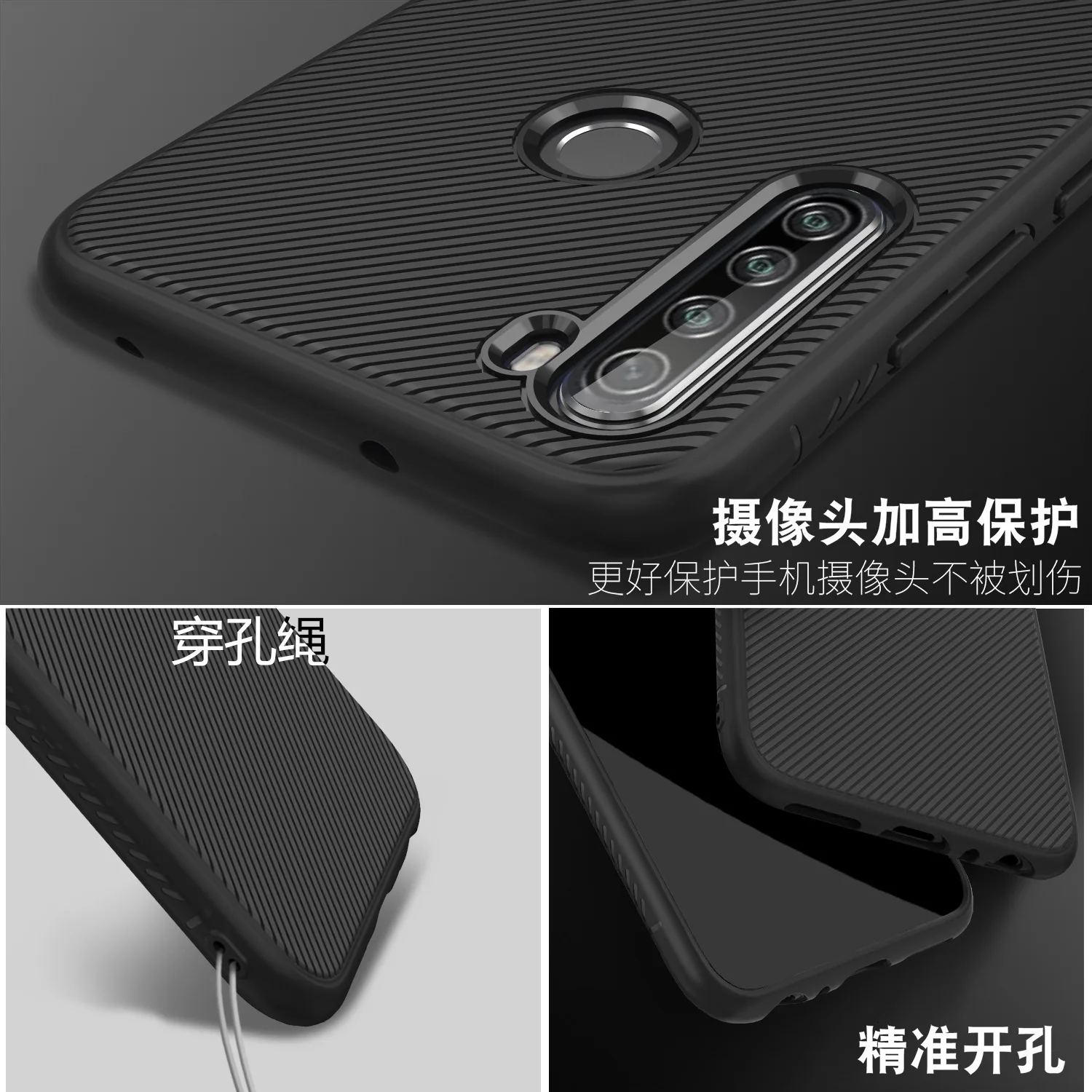 Lenuo чехол для Xiaomi Redmi Note 8 T, чехол для Redmi Note 8 T, противоударный мягкий ТПУ/углеродное волокно, матовая задняя крышка