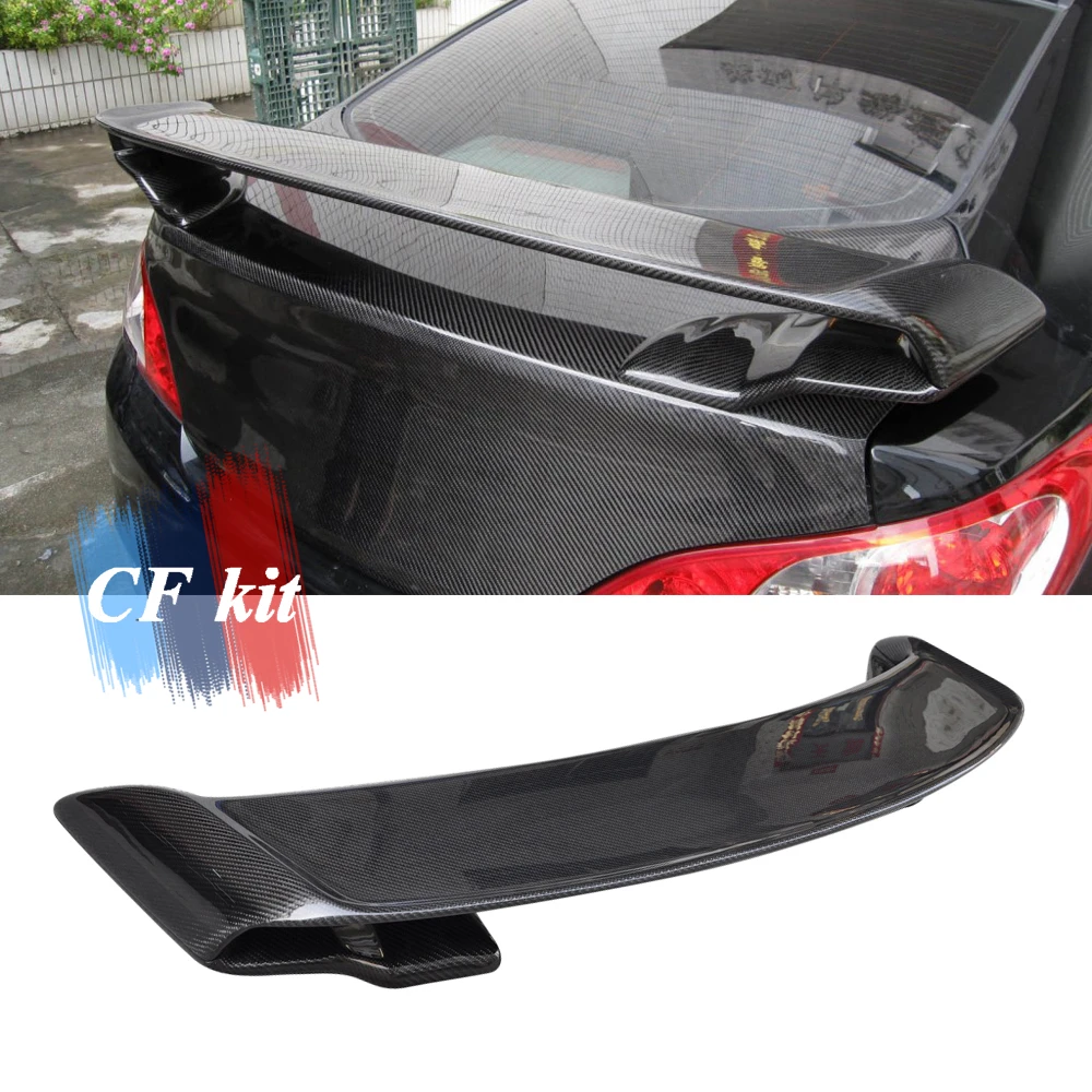 

CF Kit Carbon Fiber Rear Spoiler Wing Boot RS Style For Hyundai Genesis Coupe 2009-2011 Rear Trunk Lip Car Styling
