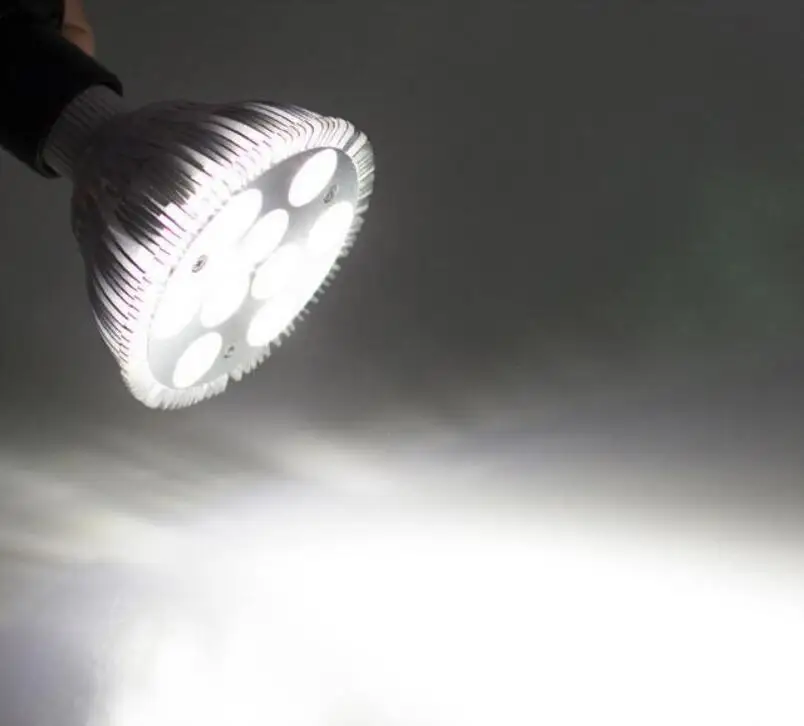par 30 led E27 7 Вт Светодиодный прожектор par30 7*1 Вт Светодиодная лампа AC 85-265 в 110 В 220 в 230 в 240 В