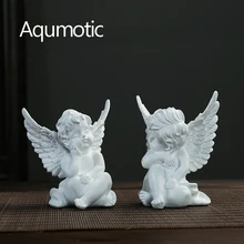 Aqumotic маленький Декор "Ангел" Амуд пара белое крыло украшение с ангелом набор любовь Бог эльф