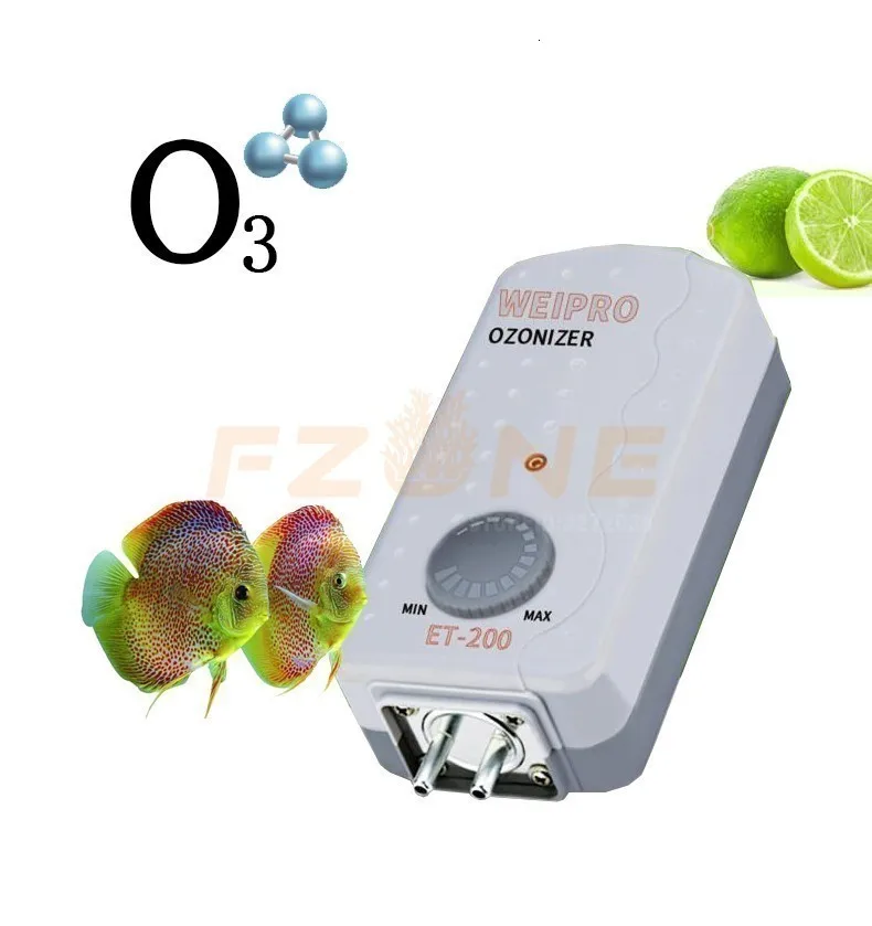 

Adjustable Aquarium Ozone Generator Fish Tank Ozonizer Ozone Sterilization Used With Air Pump Or Protein Skimmer